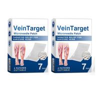 Patchs à micro-aiguilles VeinTarget - Soulagement précis des varices, soin rafraîchissant et apaisant des jambes, facile à utiliser, formule végétale naturelle