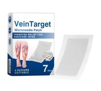 Patchs à micro-aiguilles VeinTarget - Soulagement précis des varices, soin rafraîchissant et apaisant des jambes, facile à utiliser, formule végétale naturelle