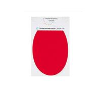 Patchs à repasser pour la réparation de vêtements de sport. 6 genouillères ou couettes de 13,9 x 9,3 cms. Color : rouge