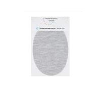 Patchs à repasser pour la réparation de vêtements de sport. 6 genouillères ou couettes de 13,9 x 9,3 cms. Color : gris argenté