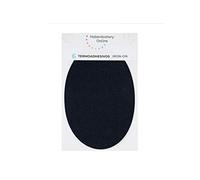 Patchs à repasser pour la réparation de vêtements de sport. 6 genouillères ou couettes de 13,9 x 9,3 cms. Color : noir