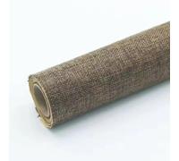 Patchs adhésifs en tissu - Patch de réparation en lin grossier - 46 cm de large - Ruban adhésif vintage pour réparation de canapés, sièges de voiture, meubles, rideaux, loisirs créatifs (café)