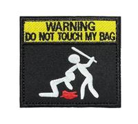 Patchs Amusants, Patch D'avertissement, Warning Do Not Touch My Bag, Patch Tactique, Patch Brodé Pour Vêtements, Sacs à Dos, Vestes, Harnais Pour Chien, 1 Pièce