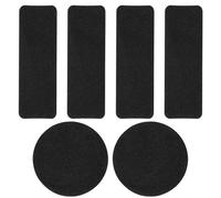 Patchs Anti-Abrasion for talons, 10 ensembles, autocollants de réparation supérieure côté chaussure, chaussures sport pour chaussures de sport(Black)