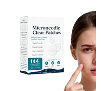 Patchs Anti-Boutons Visage 144 Pièces Autocollants Micro-Aiguilles | Patchs Hydrocolloïdes Éliminateurs De Boutons Visage Pour Trajets Voyages D'Affaires École Filles Femmes Adultes Pet