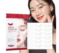 Patchs anti-rides pour le visage - Patchs de lignes de sourire nocturnes - Patchs anti-rides pour le visage, les yeux et les lèvres - Ruban facial doux pour les rides Pendant la nuit (120 pièces,