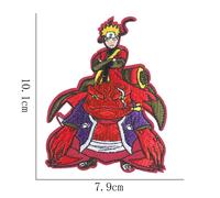 Patchs Appliqués De Dessin Animé Japonais, 2 Pièces, Pour Vêtements, Badges Brodés, Accessoires De Vêtements, Autocollants Punk, Diy Bricolage