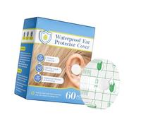 Patchs auriculaires pour peaux sensibles, autocollants de | 1 boîte de tampons adhésifs flexibles en PET empêchent le liquide de pénétrer dans les oreilles pour la natation
