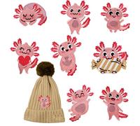 Patchs autocollants de fer pour enfants, patch de broderie pour animaux - veste de broderie à boucle wooper - 8pc, jeans, vestes - t-shirts, robes, chaussettes, à la mode, si vous voulez porter l"un