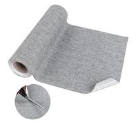 Patchs autocollants en tissu 20 cm x 5 m - Patchs en lin autocollants - Ensemble de réparation pour sièges de voiture - Patchs en tissu parfaits pour canapés, sièges de voiture, meubles, rideaux