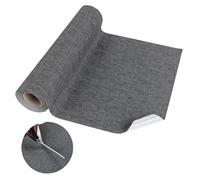 Patchs autocollants en tissu 30 cm x 5 m - Patchs en lin autocollants - Kit de réparation pour sièges de voiture - Patchs adhésifs en tissu parfaits pour canapés, sièges de voiture, meubles, rideaux