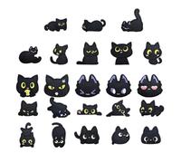 Patchs Brodés 23 Pièces Avec Thème De Chapeau Noir Patch Brodé Application À Chaud Et Point,Pour Sacs Fourre-Tout Gants Vestes Chapeaux Sacs À Dos Jeans Débutants Professionnels