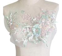 Patchs brodés à paillettes tendance pour loisirs créatifs, vêtements, décoration, appliques florales à paillettes