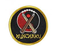 Patchs brodés pour arts martiaux - Armes Yin Yang Nunchaku