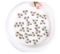 Patchs brodés pour réparations, Embroidery Patches Pack Of 50 Multicolor 2 cm Wide For DIY Sewing Repair(Light Pink)