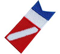 Patchs brodés Scubas Diver Down Drapeaux de plongée pratiques, thermocollants, pour homme
