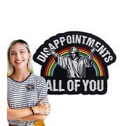 Patchs Chrétiens Thermocollants - Jésus Patches Thermocollants | Broderie Patches Appliques Jésus Patch | Patches pour Sac à Dos Écussons Religieux Écusson Brodé pour Vêtements Jack