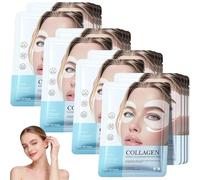 Patchs collagène pour les yeux gonflés et les cernes, à base de bio-collagène, de complexe peptidique et de vitamine C, hydratation en profondeur, pour tous les types de peau (20pcs)