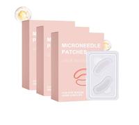 Patchs contour des yeux micro-perforés, masque à l'acide hyaluronique pour les cernes, masque hydratant anti-rides, hydratation longue durée, pour un soin raffermissant, doux et respectueux (3PCS)