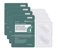 Patchs Contour Yeux Micros Aiguilles Dissolvantes, Lot De 4 Patchs Contour Yeux Nano Microaiguilles, Patch Antirides Pour Cernes Poches Sous Les Œil, Acide Hyaluronique Hydratant Patch Contours Yeuxs