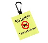 Patchs d'alerte à suspendre avec inscription « No Dog I Don't Like Them Alert » (I Don't Like Them-D)