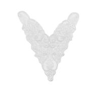 Patchs de col en dentelle avec broderies florales pour couture de vêtements, loisirs créatifs, accessoires de vêtements faits à la main