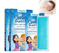 Patchs de fièvre rafraîchissants pour enfants, Coussinets rafraîchissants, Patchs de maux de tête, Patch de refroidissement, Coussinets en gel rafraîchissant pour bébés, enfants et adultes, 14PCS