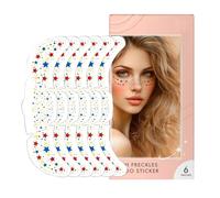 Patchs de Maquillage pour Visage - Maquillage Temporaire Paillettes Visage Résistant À L'Eau | Patchs Cosmétiques Étoiles Doux Polyvalents Pour École Fêtes Spectacles Et Looks