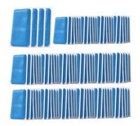 Patchs de migraine, 100 pièces de patchs refroidissement bandes soulagement des maux tête, coussinets gel frais longue durée pour adultes et enfants, 2x4, 7 pouces, migraine
