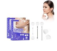 Patchs de Raffermissement Facial, 2 Boîtes avec 60 Patchs Chacune, Face Lifting Tape, Facial Mask, Technologie Invisible Day&Night, Maintien 360° des Zones Clés, Formule Douce Sans Parfum