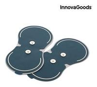 InnovaGoods® Recharges pour Masseur, Adhésifs en Gel, Noir et Doré, Design Ergonomique, Toucher Doux et Agréable, Maintien Ferme, Durée de 4-6 Mois chacun