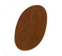 Patchs de réparation en cuir PU à coudre, 1 paire, forme ovale, coude et genou, accessoires pour vêtements, pull et jean, Dark Brown