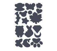 Patchs De Réparation Imperméables Inf Auto-Adhésifs Des Vêtements 1 Feuille Gris Foncé