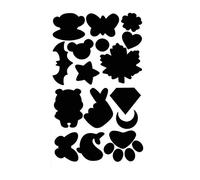 Patchs De Réparation Imperméables Inf Auto-Adhésifs Des Vêtements 1 Feuille Le Noir