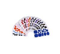 Patchs de réparation pour doudoune Multicolore, pack de 18 type de cercle