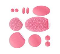 aZengear Patchs de réparation de doudoune | Prédécoupés, autocollants, imperméables, résistants aux déchirures en nylon pour fixer des trous dans les vêtements (11 pièces, rose)