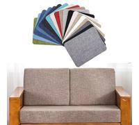 Patchs de réparation pour Tissu 9,5 x 12,5 cm, Patchs en Lin, kit de 2/4/6 pièces, Ruban adhésif de réparation pour canapés, vêtements, Jeans et Meubles (Fine-Green 2)
