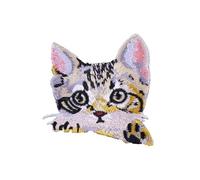 Patchs décoratifs en tissu pour chats, pour Costume d ' halloween, applications de broderie pour idées de vêtements créatives, chats à la mode