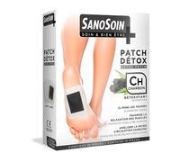 Patchs Détox enrichis en Charbon - SanoSoin - Détoxifiant- Elimine les toxines - Favorise la relaxation des muscles - Améliore la micro circulation sanguine