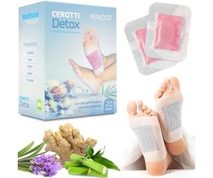 Patchs Detox Pour Les Pieds, Nouveauté Les Seuls Avec Du Sel d’Himalaya Originales, Ingrédients 100% Naturels, KENLOOP® Avec De La Quintessence De Bambou, Éliminent Les Toxines