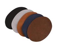 Patchs en Cuir Artificiel, 10 Pièces de Forme Ovale en Cuir PU, Réparation de Couture, Patchs de Coude et de Genou, Renfort Décoratif DIY pour Vêtements, Pantalons, Sacs