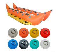 Patchs en D en acier inoxydable pour la gestion des équipements de kayak et de paddleboard, conçus pour fournir des points de fixation fiables qui optimisent l'espace et l'utilité (orange)