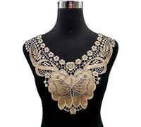 Patchs en dentelle brodée, Feuilles brodées en dentelle, fleurs, décolleté, garniture appliquée et tissu, fournitures de couture