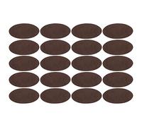 Patchs en fer flocage adhésif manchon ovale coude genou tissu réparation bricolage décoration grande taille flexible découpable pour vêtements foulards sacs rideaux draps de lit (Marron dix paires)