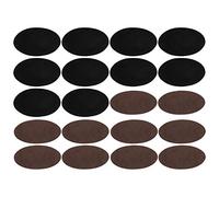 Patchs en fer flocage adhésif manchon ovale coude genou tissu réparation bricolage décoration grande taille flexible pour vêtements sacs rideaux nappes 10 paires (Cinq paires de noir + cinq paires de