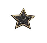 Patchs étoiles scintillantes Rose rouge 4cm, 10 pièces, for vêtements, Parche à repasser for sacs en jean, chemise 4x4cm Pour Réparation(10pcs-star 6)