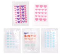 Patchs Faciaux Hydrocolloïdes Autocollants 5 Feuilles, Formes Variées | Adhérence Fiable Bain, Aide à Gérer Pores et Amas, Lot de Cinq Feuilles Style Aléatoire