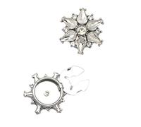 Patchs faits à la main en forme d'étoile en cristal pour vêtements, boutons décoratifs pour chemise et décoration en tissu, appliques faites à la main en cristal
