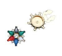 Patchs faits à la main en forme d'étoile en cristal pour vêtements, boutons décoratifs pour chemise et décoration en tissu, appliques faites à la main en cristal
