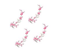 Patchs Fleurs Thermocollants Lot de 4 pièces autocollants floraux